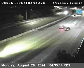 NB 805 at Home Ave (On Ramp)