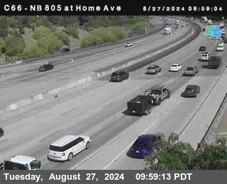 NB 805 at Home Ave (On Ramp)