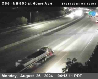 NB 805 at Home Ave (On Ramp)