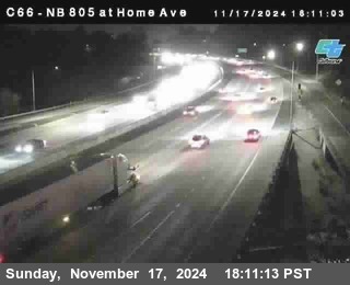 NB 805 at Home Ave (On Ramp)