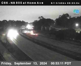 NB 805 at Home Ave (On Ramp)