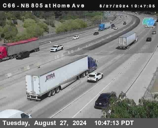 NB 805 at Home Ave (On Ramp)