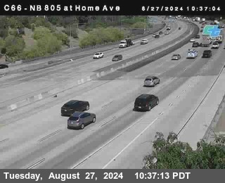 NB 805 at Home Ave (On Ramp)