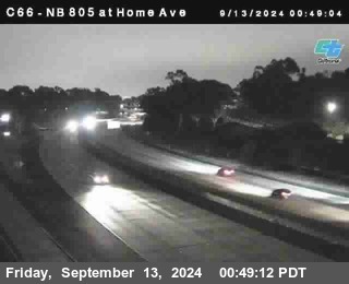 NB 805 at Home Ave (On Ramp)