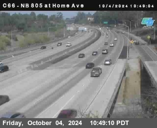 NB 805 at Home Ave (On Ramp)