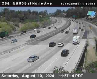 NB 805 at Home Ave (On Ramp)