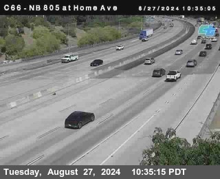 NB 805 at Home Ave (On Ramp)