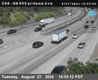 NB 805 at Home Ave (On Ramp)