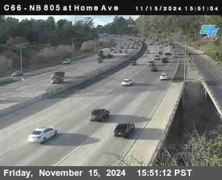 NB 805 at Home Ave (On Ramp)