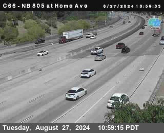 NB 805 at Home Ave (On Ramp)