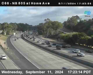 NB 805 at Home Ave (On Ramp)