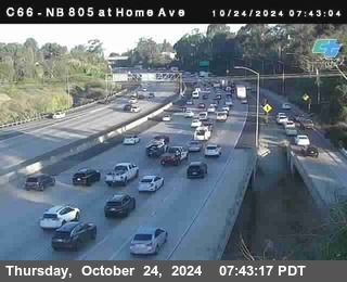 NB 805 at Home Ave (On Ramp)