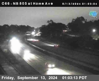 NB 805 at Home Ave (On Ramp)