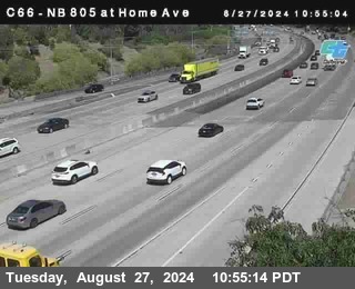 NB 805 at Home Ave (On Ramp)