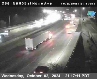 NB 805 at Home Ave (On Ramp)