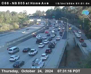 NB 805 at Home Ave (On Ramp)