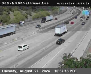 NB 805 at Home Ave (On Ramp)