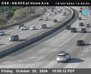 NB 805 at Home Ave (On Ramp)