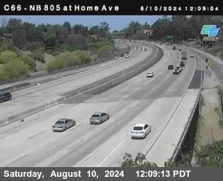 NB 805 at Home Ave (On Ramp)