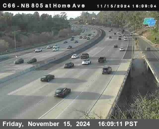 NB 805 at Home Ave (On Ramp)