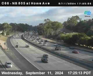 NB 805 at Home Ave (On Ramp)