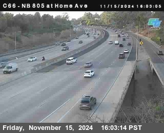 NB 805 at Home Ave (On Ramp)