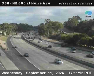 NB 805 at Home Ave (On Ramp)