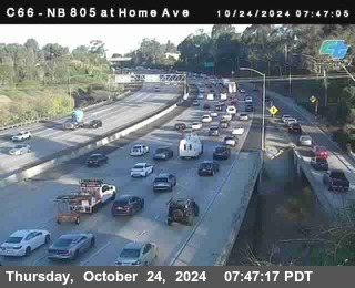 NB 805 at Home Ave (On Ramp)