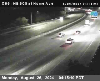 NB 805 at Home Ave (On Ramp)