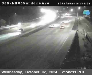 NB 805 at Home Ave (On Ramp)