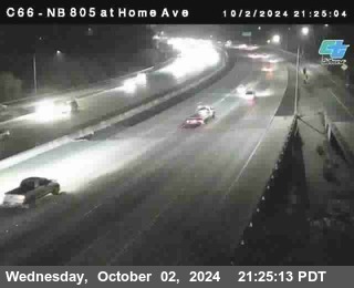 NB 805 at Home Ave (On Ramp)