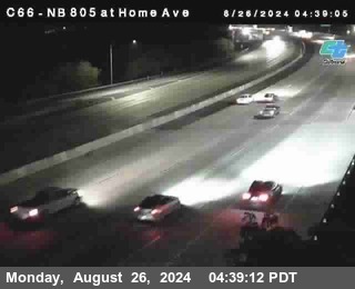 NB 805 at Home Ave (On Ramp)