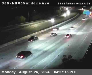 NB 805 at Home Ave (On Ramp)