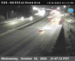 NB 805 at Home Ave (On Ramp)