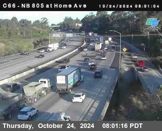 NB 805 at Home Ave (On Ramp)