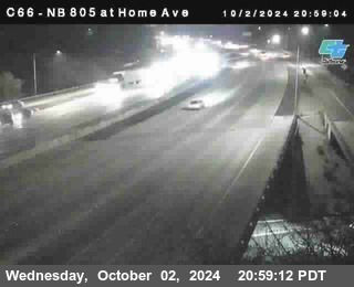 NB 805 at Home Ave (On Ramp)