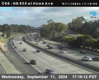 NB 805 at Home Ave (On Ramp)