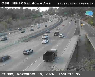 NB 805 at Home Ave (On Ramp)