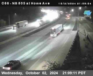 NB 805 at Home Ave (On Ramp)