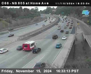 NB 805 at Home Ave (On Ramp)