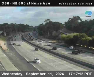 NB 805 at Home Ave (On Ramp)