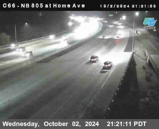 NB 805 at Home Ave (On Ramp)