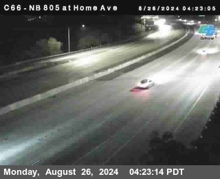 NB 805 at Home Ave (On Ramp)