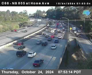 NB 805 at Home Ave (On Ramp)