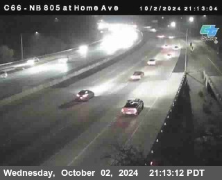 NB 805 at Home Ave (On Ramp)