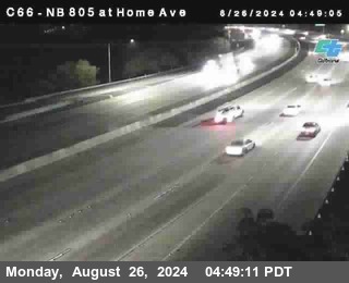 NB 805 at Home Ave (On Ramp)