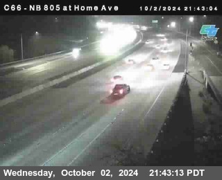 NB 805 at Home Ave (On Ramp)