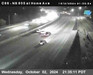 NB 805 at Home Ave (On Ramp)