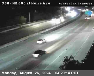 NB 805 at Home Ave (On Ramp)