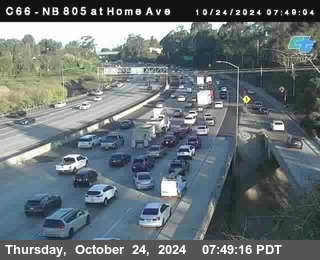 NB 805 at Home Ave (On Ramp)